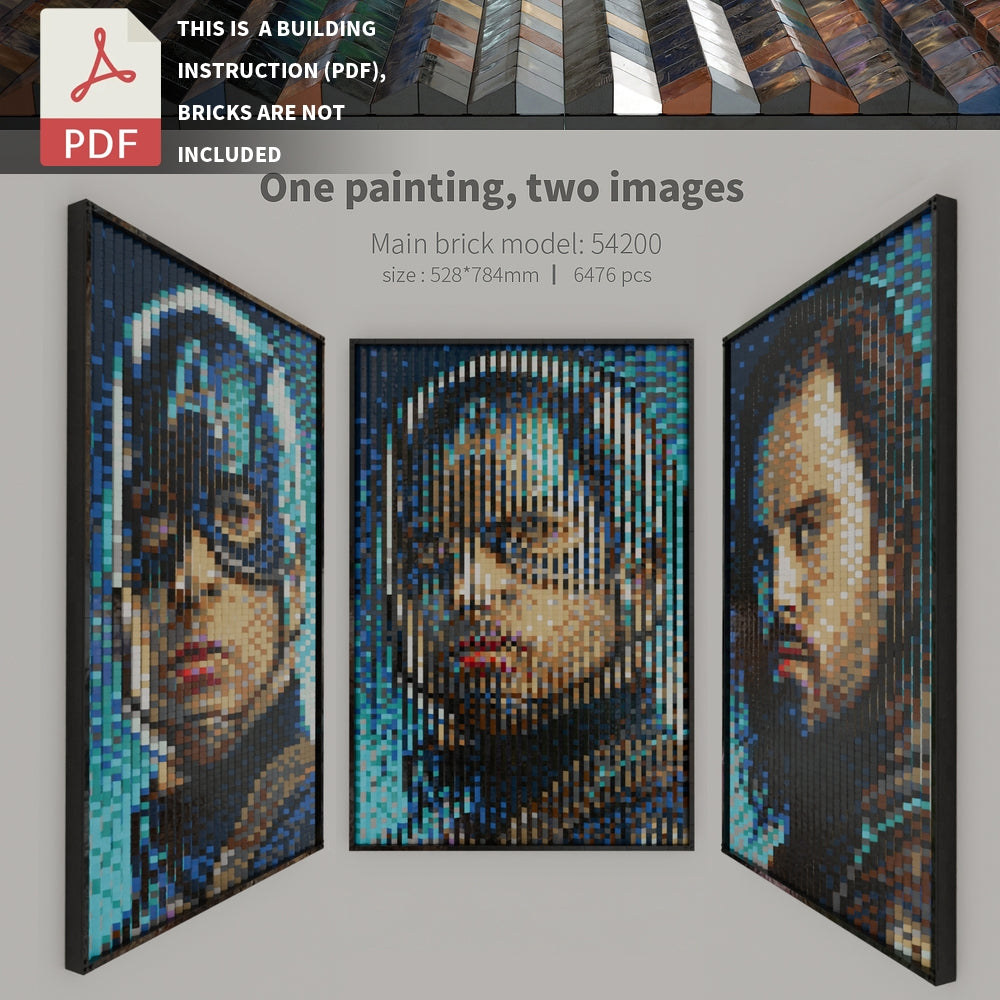 double art-Bucky Barnes-Captain America