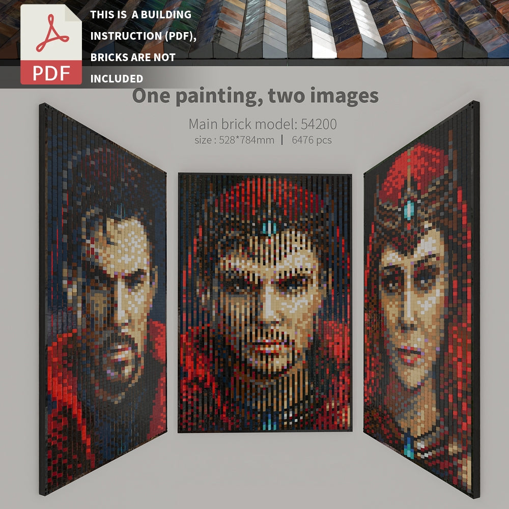 double art-Doctor Strange-Scarlet Witch