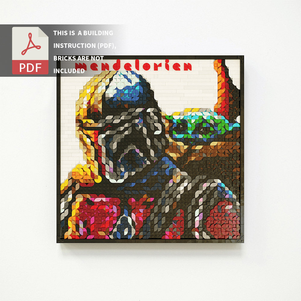 new style-mandalorian-Pop style pixel art