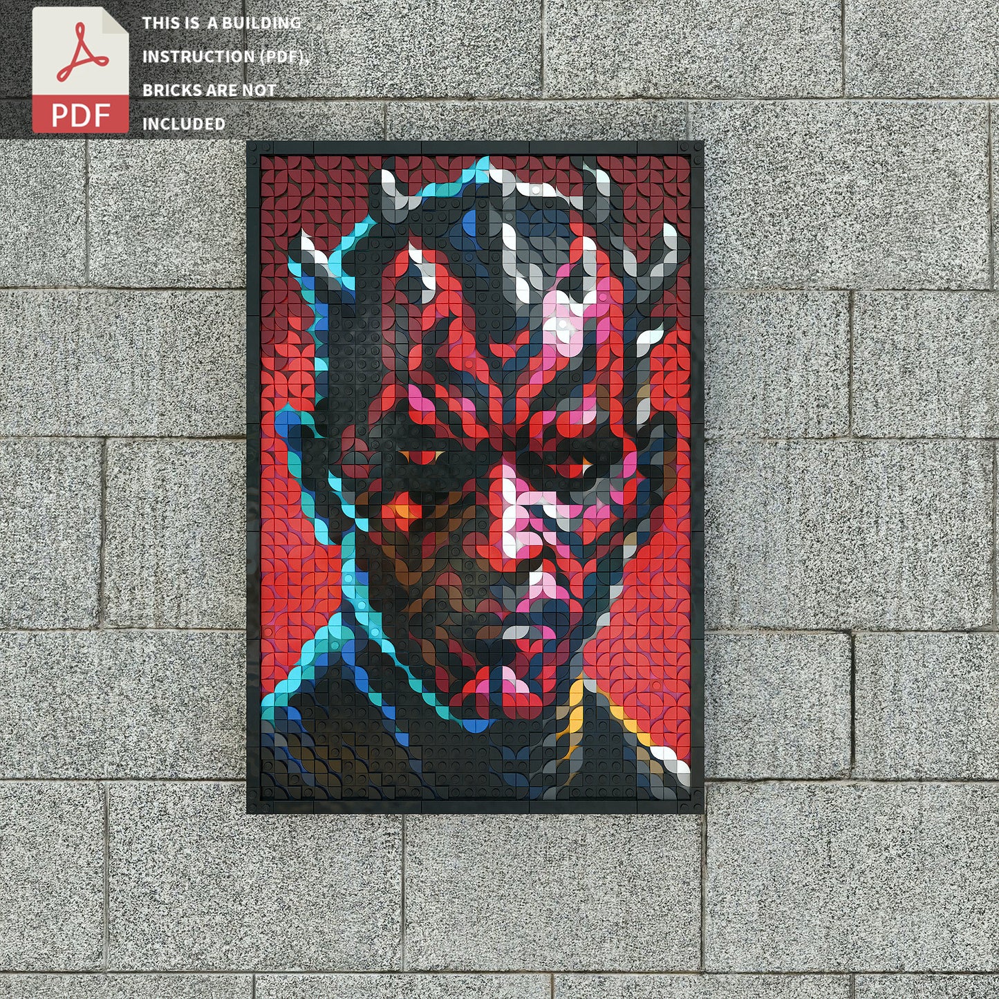 Pop style pixel art-Darth Maul
