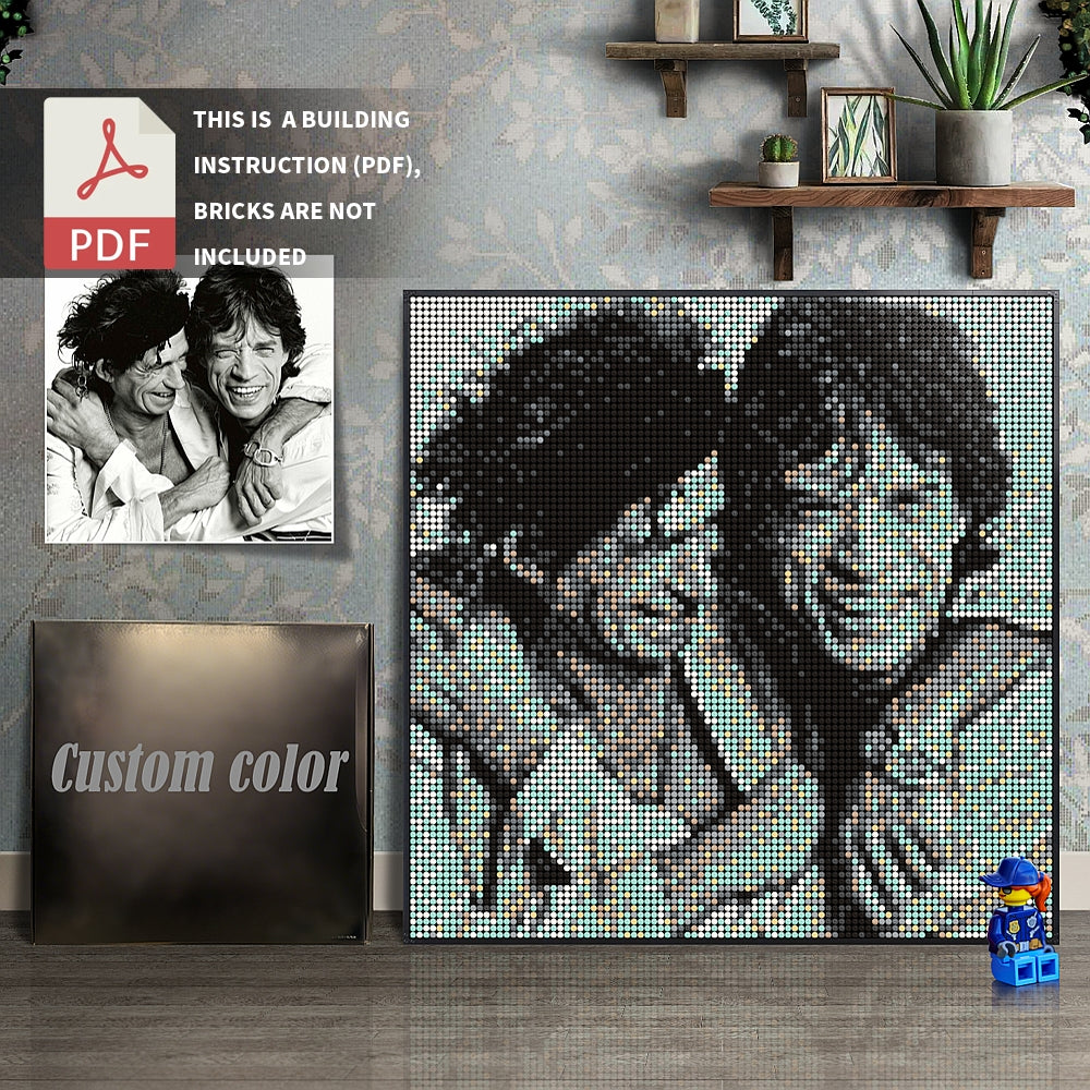 31205-Keith Richards + Mick Jagger