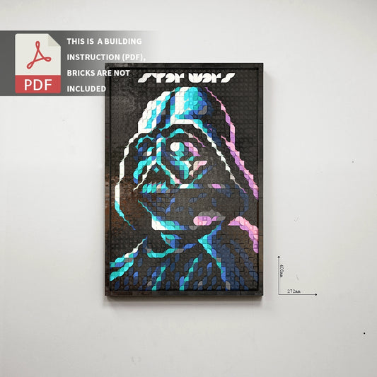 Pop style pixel art-Darth Vader