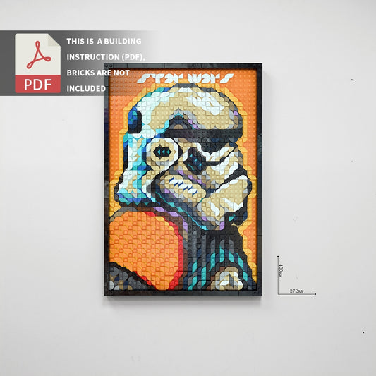 Pop style pixel art-Stormtrooper