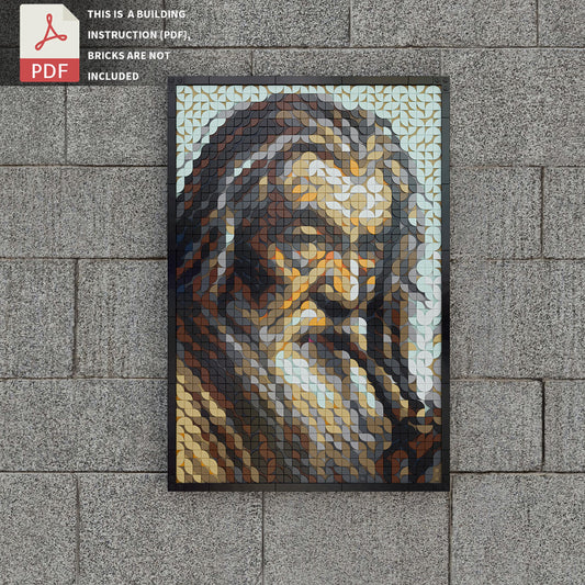 Pop style pixel art-Gandalf