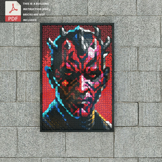 Pop style pixel art-Darth Maul